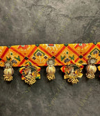 Patola Toran With Radhe Krishna Image