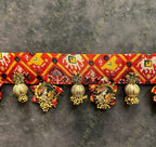 Patola Toran With Radhe Krishna Image