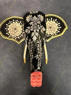 Wooden Elephant Head Wall Hanging #1