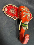 Wooden Elephant Head Wall Hanging #2