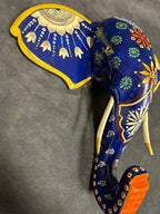 Wooden Elephant Head Wall Hanging #2