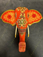 Wooden Elephant Head Wall Hanging #1
