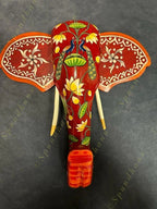 Wooden Elephant Head Wall Hanging #1