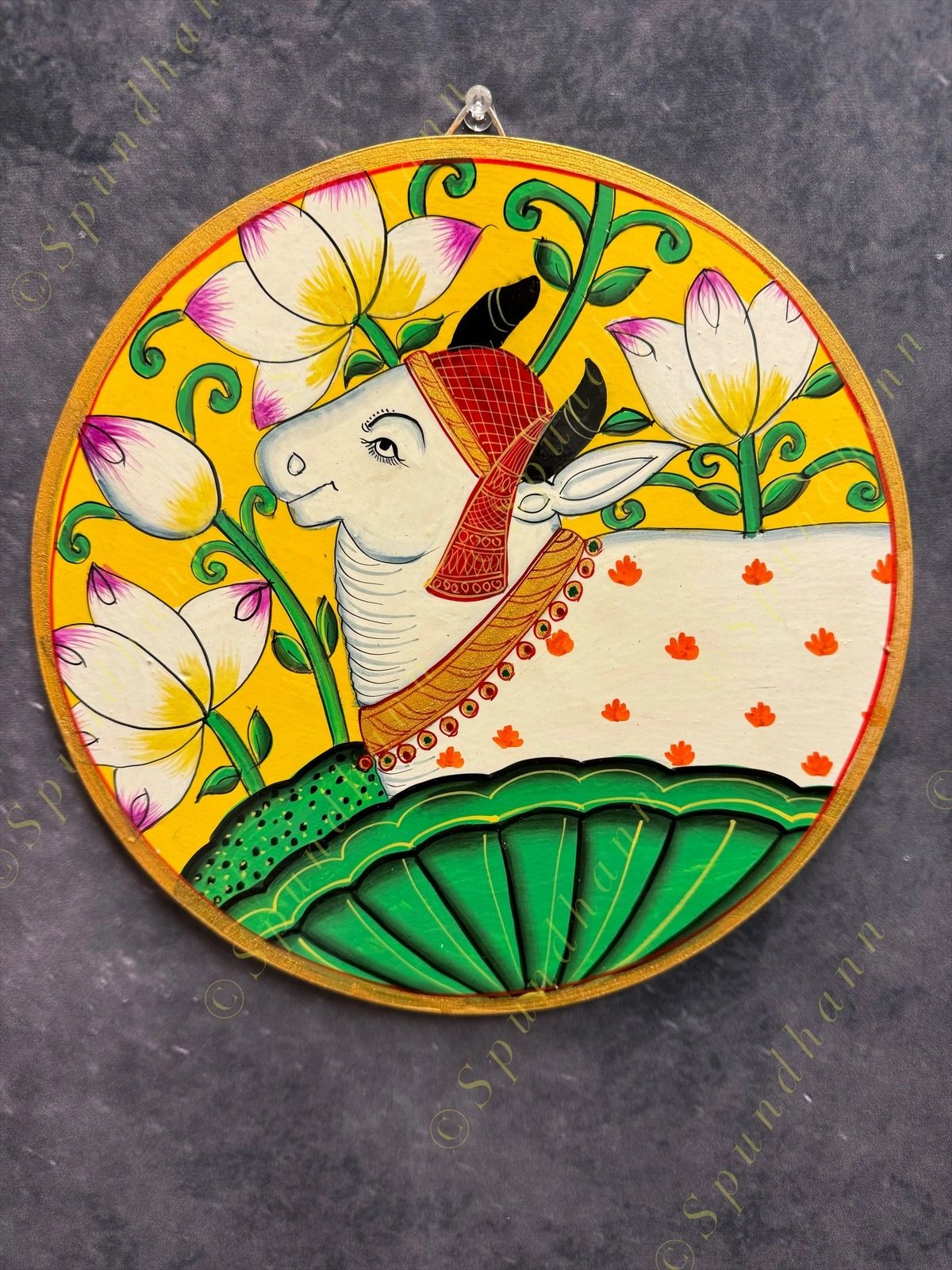 Pichwai Wall Hanging Plate 10 inch