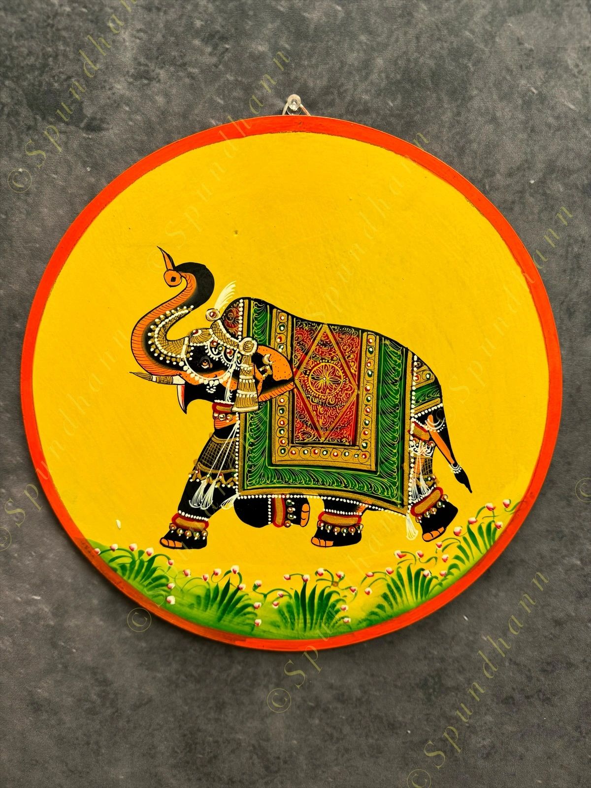 Pichwai Wall Hanging Plate 12 inch
