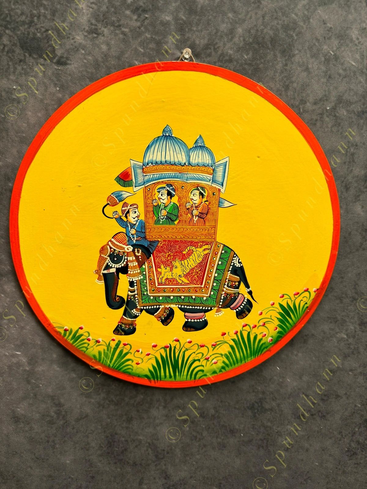 Pichwai Wall Hanging Plate 12 inch