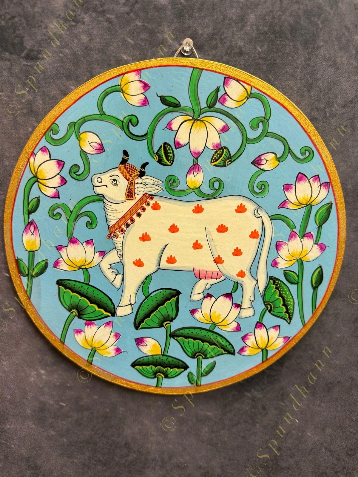 Pichwai Wall Hanging Plate 10 inch