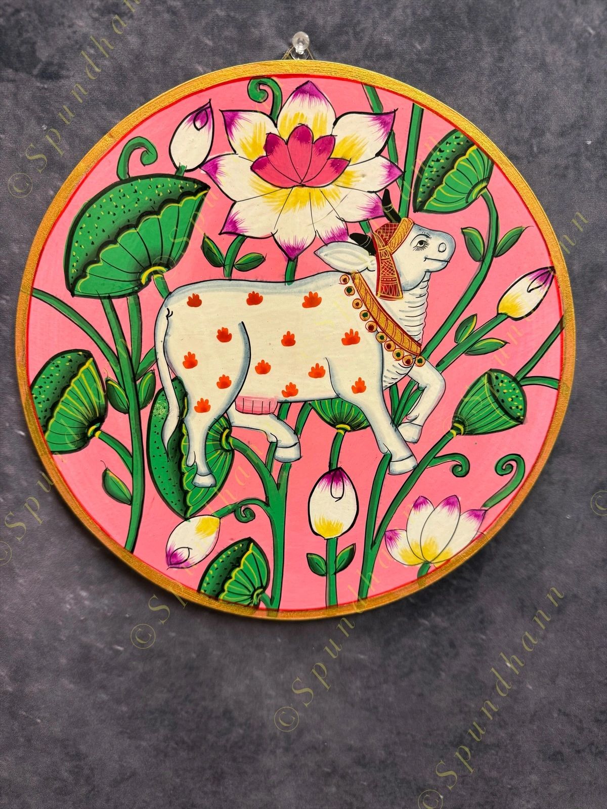 Pichwai Wall Hanging Plate 10 inch