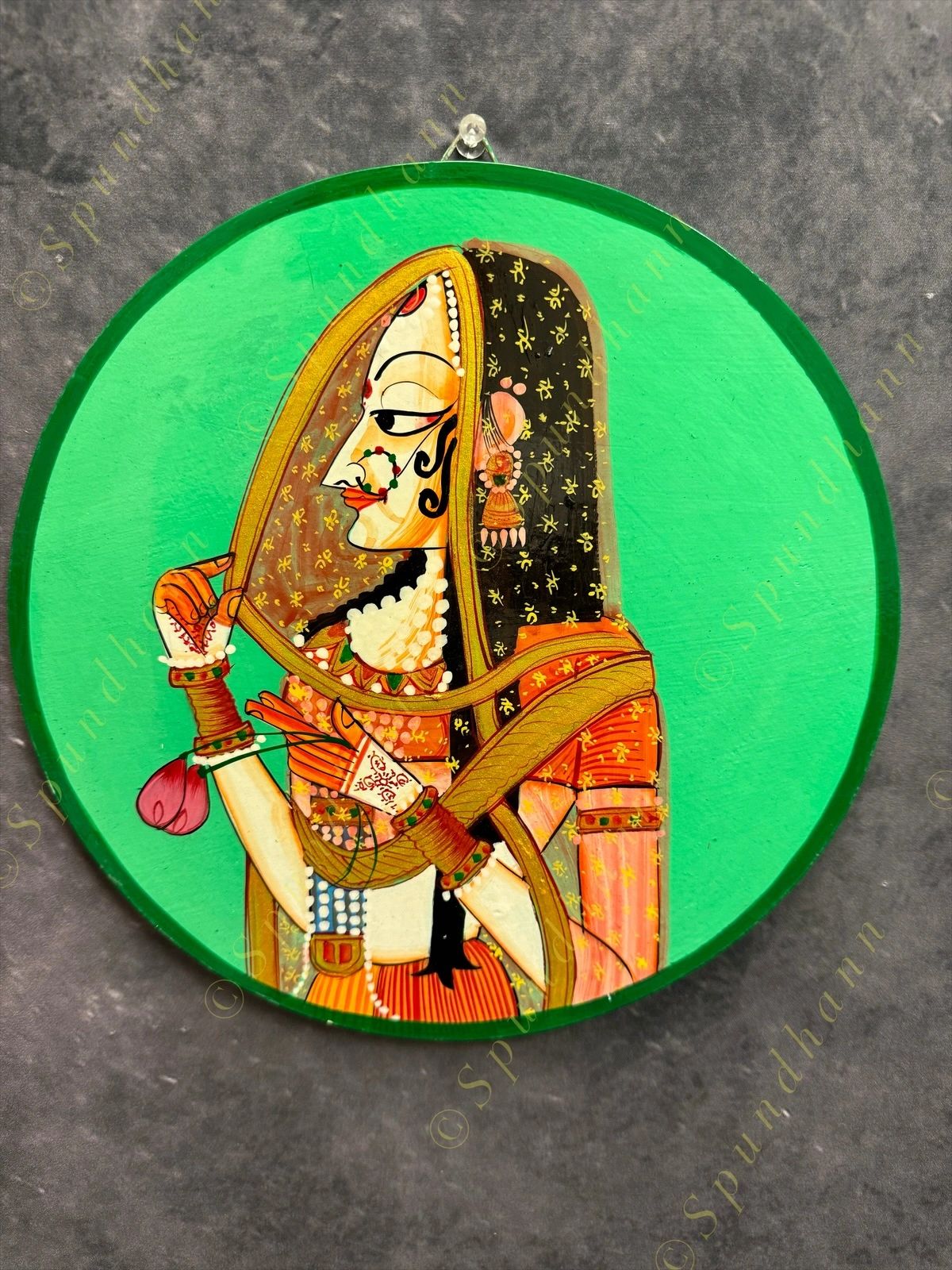 Pichwai Wall Hanging Plate 10 inch