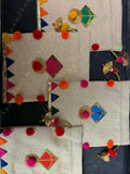 Jute Potli with pom pom and Kite with lining