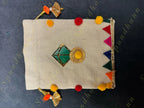 Jute Potli with pom pom and Kite with lining
