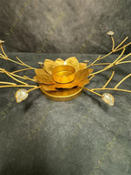 Floral Studded Tea Light