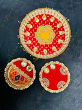 Pearluxe Stone-Adorned Thali Set