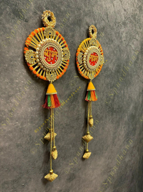 Chakri Shubh Labh Hanging Pair