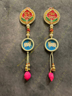 Shubh Labh With Cow and Pearls decor