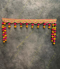 Gotapatti Border with Hanging Pom Pom and Parrot Toran