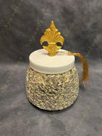 Mozaic finish Small Canister with Royal Lid