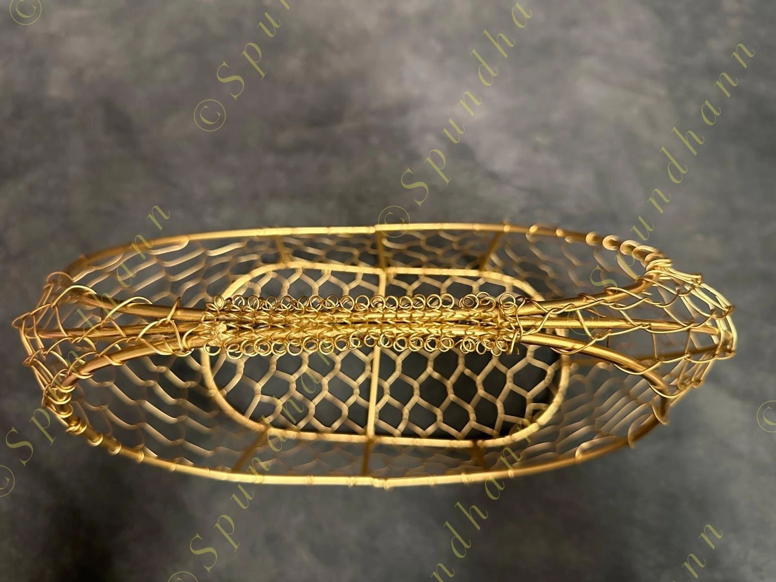 Golden Oval Basket