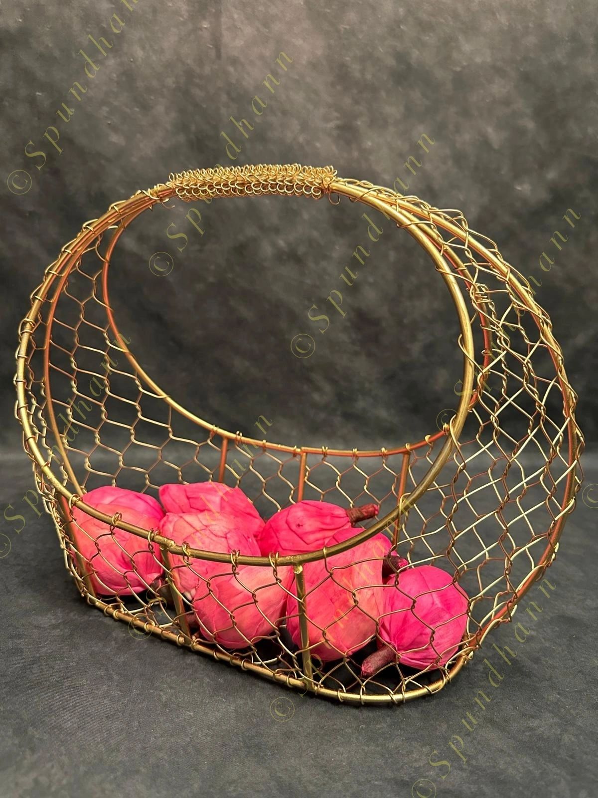 Golden Oval Basket
