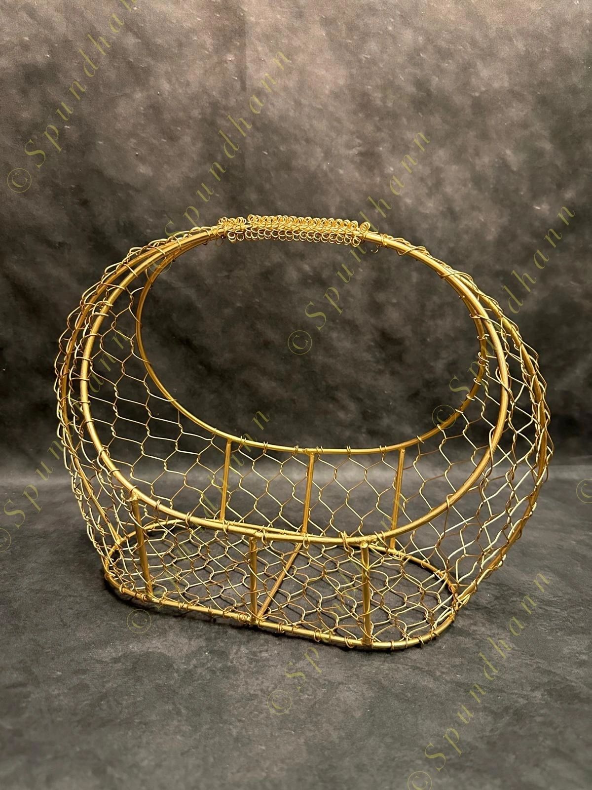 Golden Oval Basket