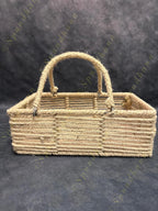 Coir Rope Rectangular Basket