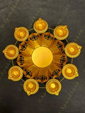 Rangoli Urli with Diya Tea Light Holders