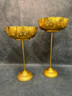 Standing Cutwork Lotus Urli