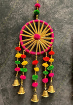 Chakri with multi color Pom Pom (Set of 2)