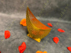 Fancy Golden Boat Votive Shadow Tea Light (Cutwork)