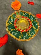 Gota Border Bandhini Tea Light