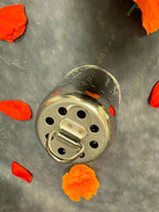 Stainless Steel inverted cover to protect flame Shadow om Swastik