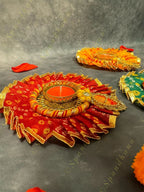 Gota Border Bandhini Tea Light