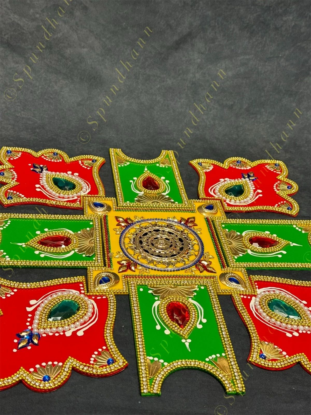 Multi piece Decorated Rangoli Set