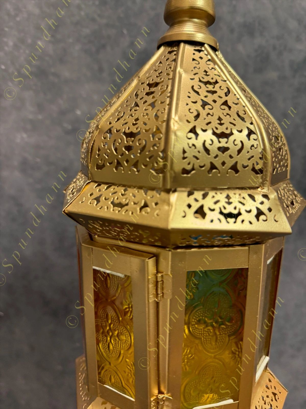 Stained Glass Double Color Lantern