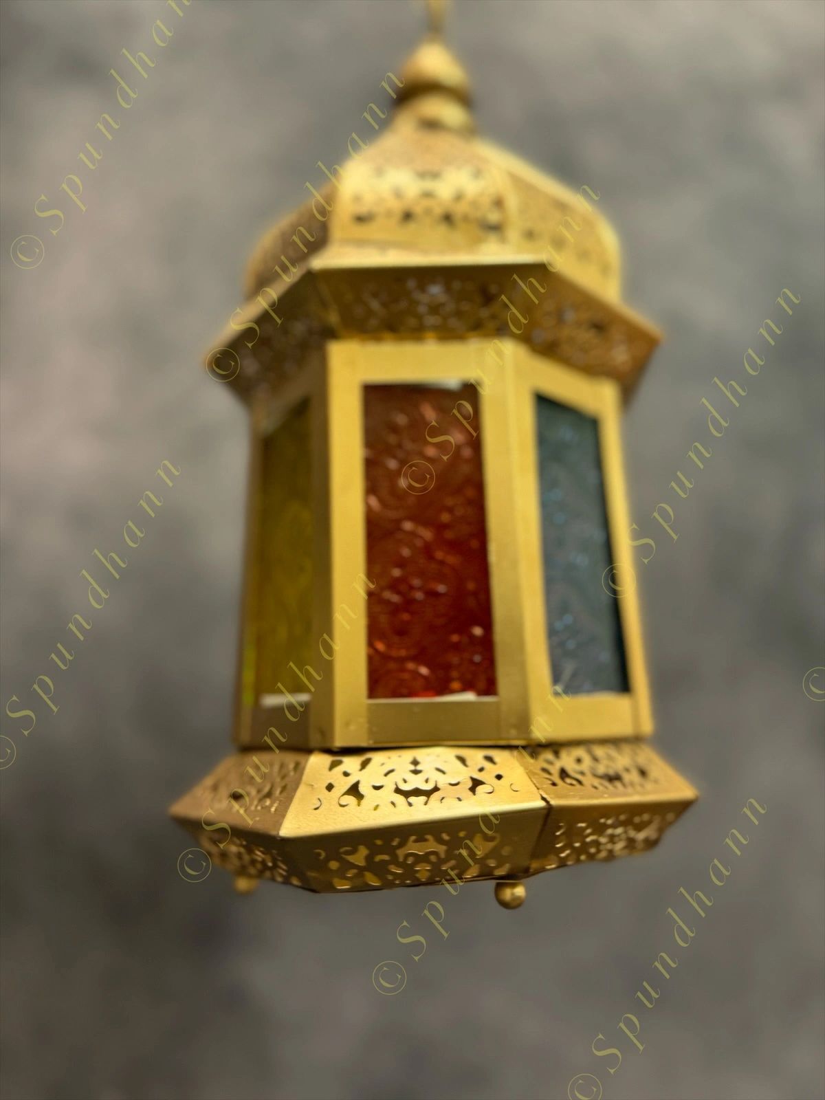 Stained Glass Double Color Lantern