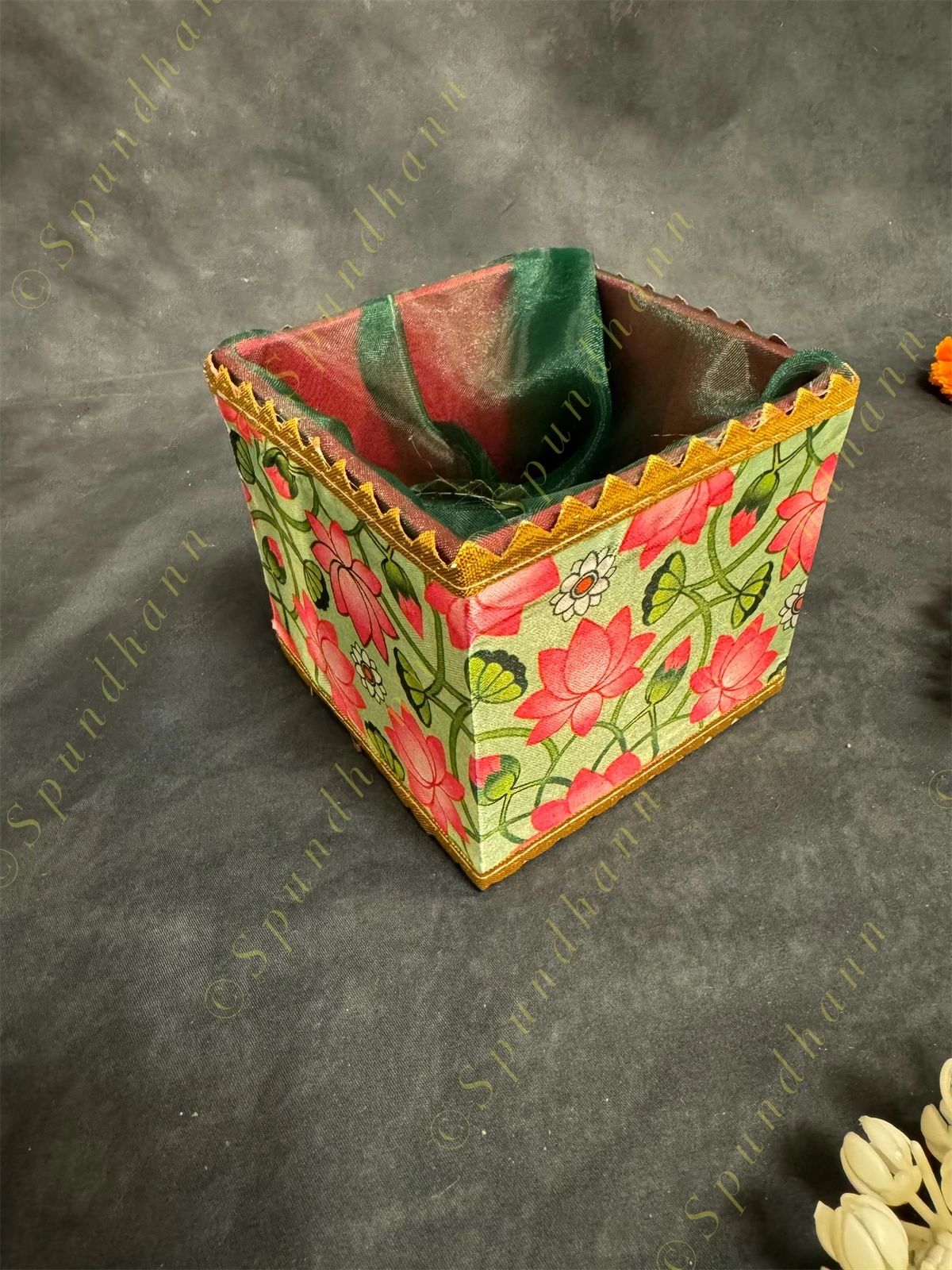 Wooden Gift Box with String Tie