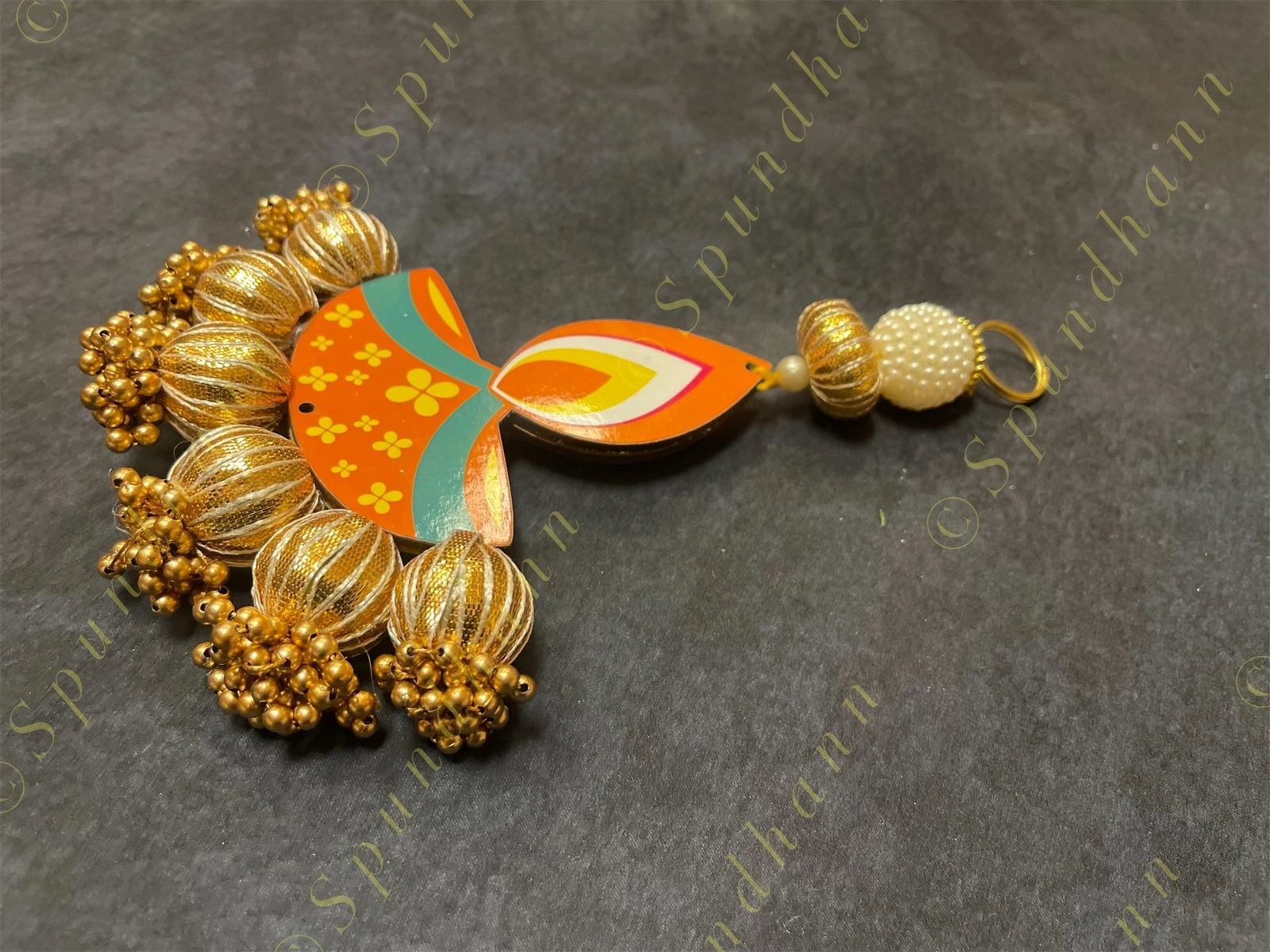 Diya & Golden Bead hanging