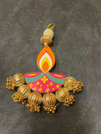 Diya & Golden Bead hanging