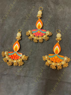 Diya & Golden Bead hanging