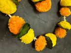 Sunset Marigold & Rajnigandha Dangler Pair (Lemon & Mango)