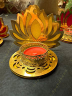 Standing Lotus Tea Light Holder