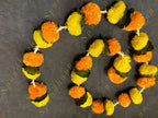 Sunset Marigold & Rajnigandha Dangler Pair (Lemon & Mango)