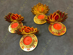 Standing Lotus Tea Light Holder