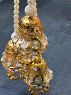 Pearl & Crystal Dangler Jhumki style
