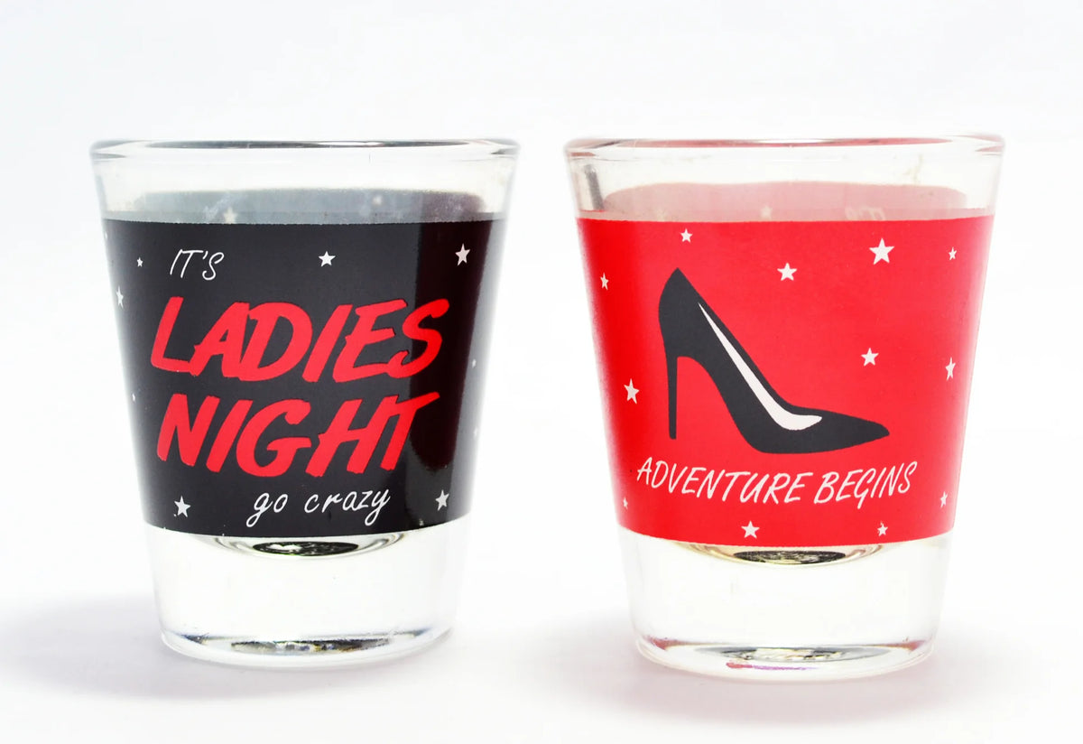 Ladies Night Shot Glass Set of 2