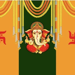 Cloth Ganesha Backdrops #1