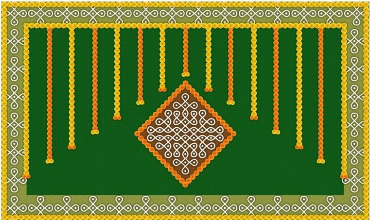 Cloth Floral Backdrops #4