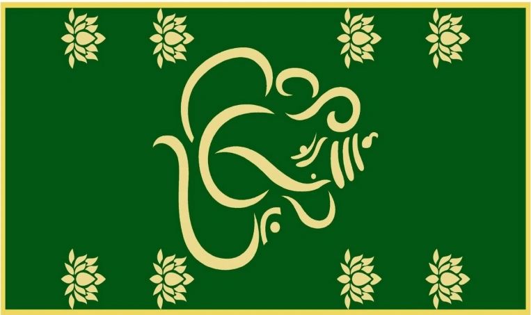 Cloth Ganesha Backdrops #1