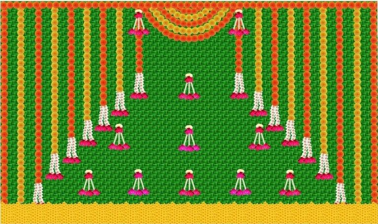 Cloth Floral Backdrops #3