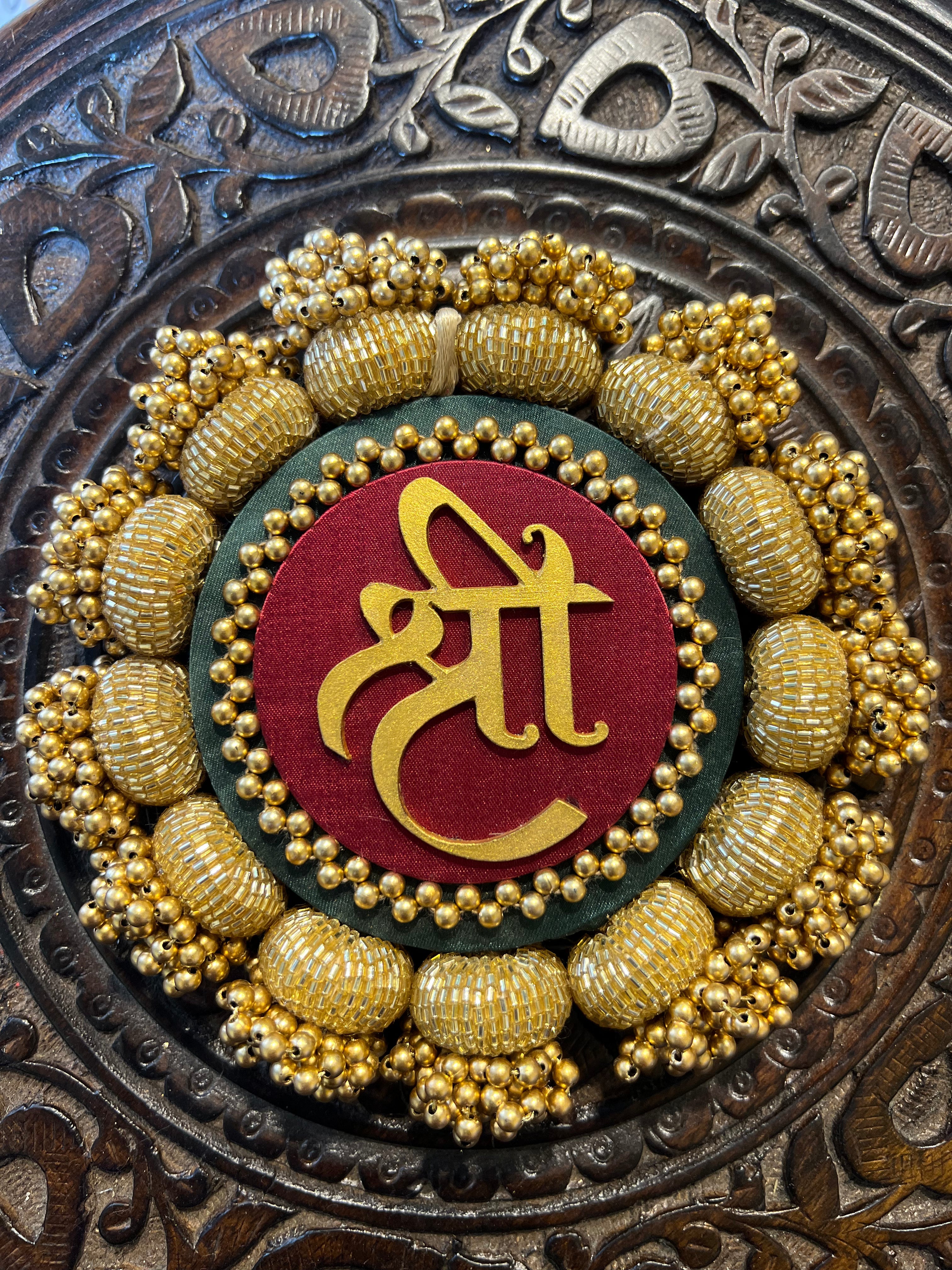 SHRI Solid Maroon Platter
